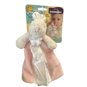 First Friends Bunny Pacifier Lovey Pink | Only at Babies R Us | New